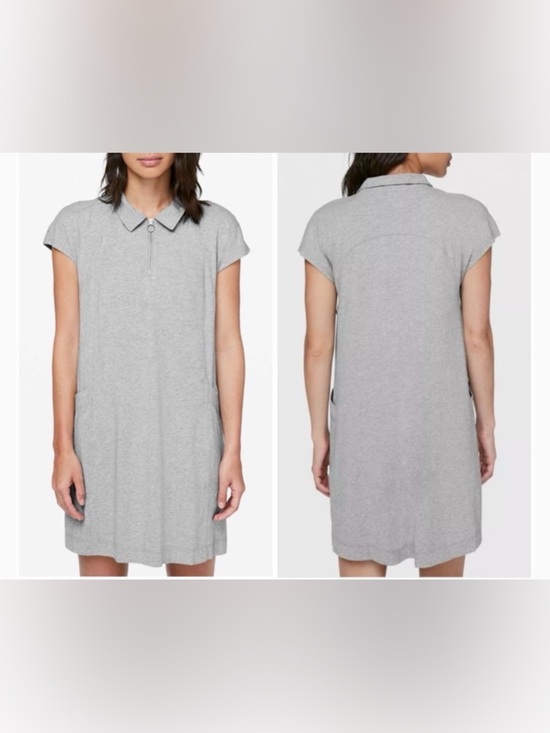 Dresses & Skirts - Lululemon Players Pro-Form Polo Dress in the color Heathered Medium Grey size 4